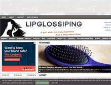 Tablet Screenshot of lipglossiping.com